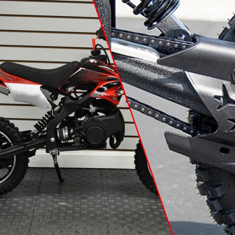 KAMIER T8F Drive Chain 134 Links Heavy Duty for 49cc 50cc 2-Stroke GB Syx Moto Holeshot Metotec Xtreme X-pro SSR Coolster Kids Pit Dirt Bike 43cc 47cc Mini ATV Quad Super Pocket Rocket Bike Moto Parts - Image 4